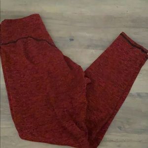 Red blessed bodywear leggings